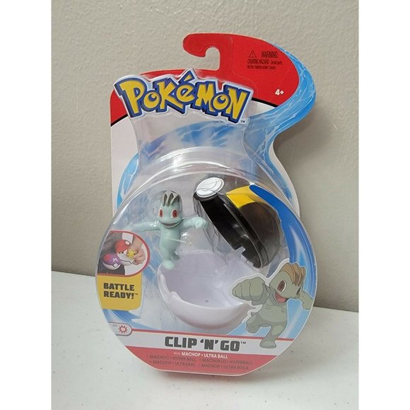 Pokemon Battle Ready Machop & Ultra Pokeball